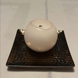 Home Trends Textured Small Ceramic Square Dish